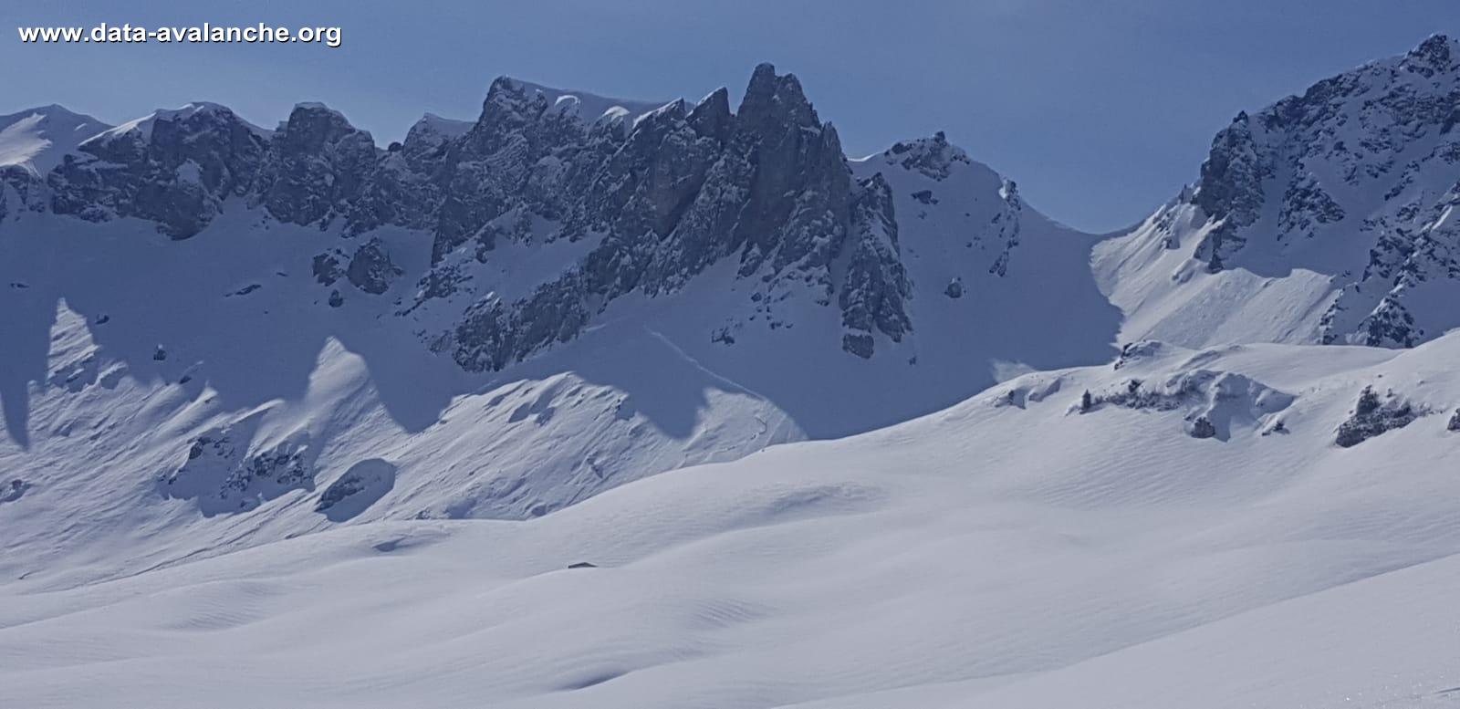 Avalanche Beaufortain, secteur Tête de la Cicle - Photo 1 - © Alexis Mallon
