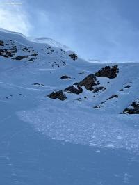 Avalanche Lauzière - Cheval Noir, secteur Pointe de plan Contaz, Traversée du Mont du Fût vers plan Contaz puis Pointe de la Grande Combe - Photo 2 - © Eric Daumas
